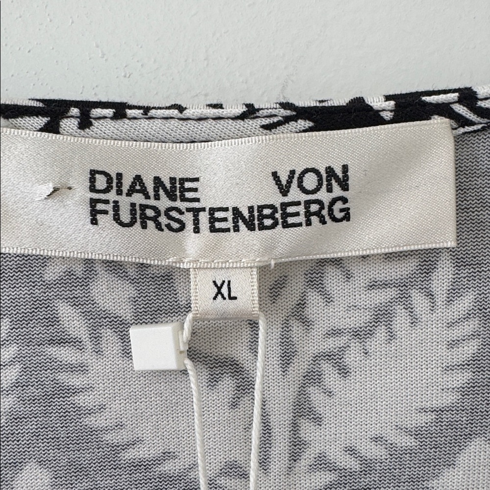 NWT DIANE VON FURSTENBERG Noelle Mini Dress In Woodcut Size XL - Picture 4 of 12